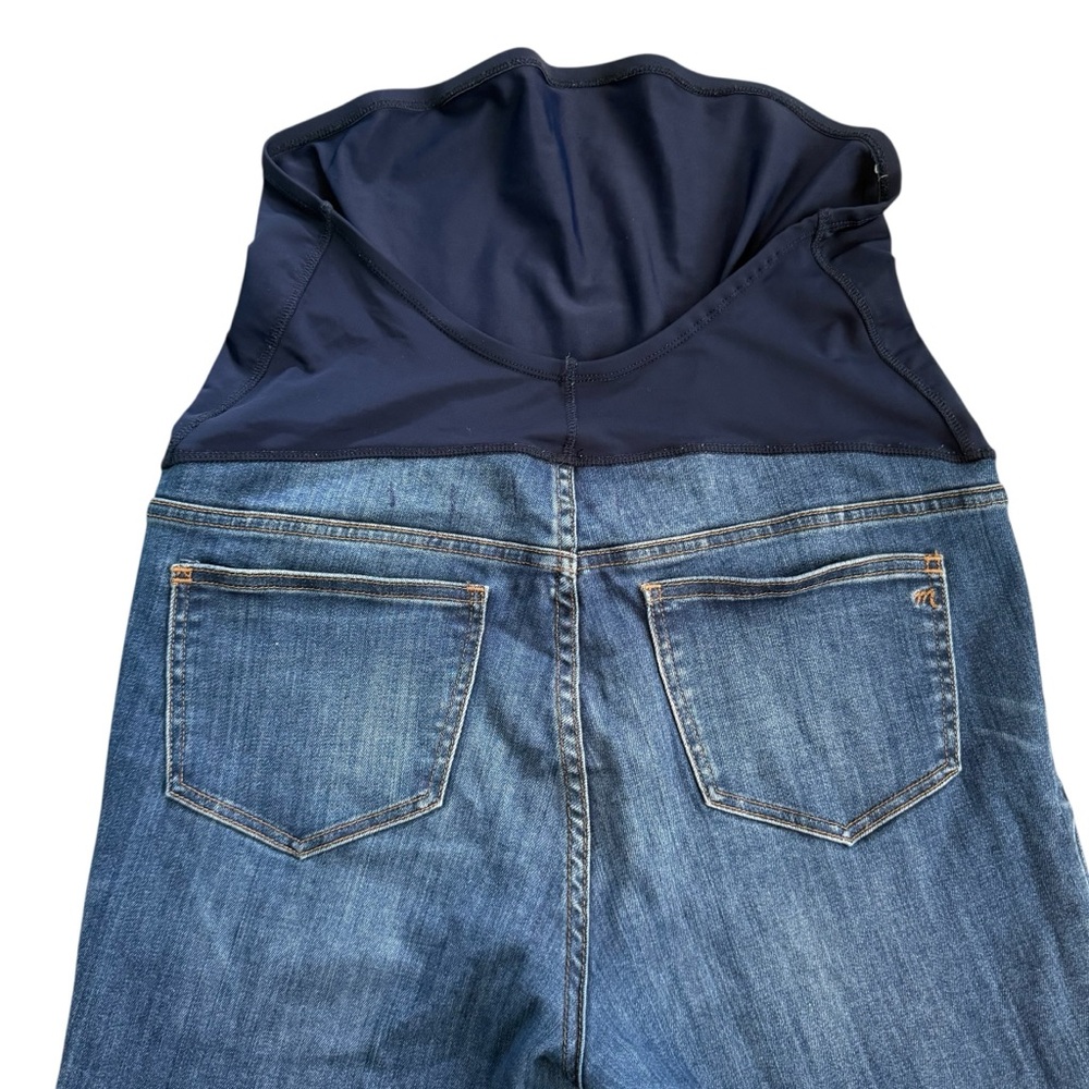 Madewell Maternity Jeans Size 29 Dark Wash Over-The-Belly High-Rise Skinny Jeans - Picture 4 of 5